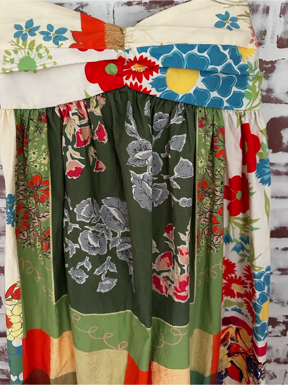 Free People Wonderstruck Boho Multicolor Patchwork Maxi Dress - Picture 5 of 8